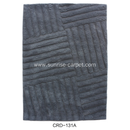 Microfiber Soft Yarn 3D Design Rug